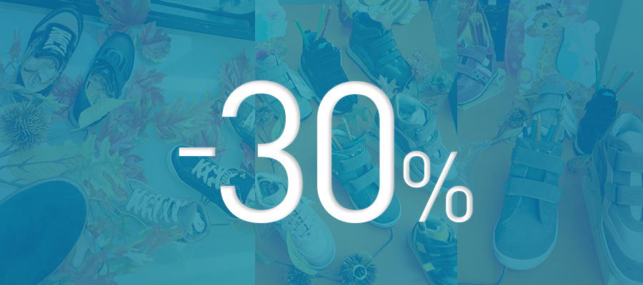 Gennaio! Arrivano gli sconti del 30% sulle calzature predisposte!